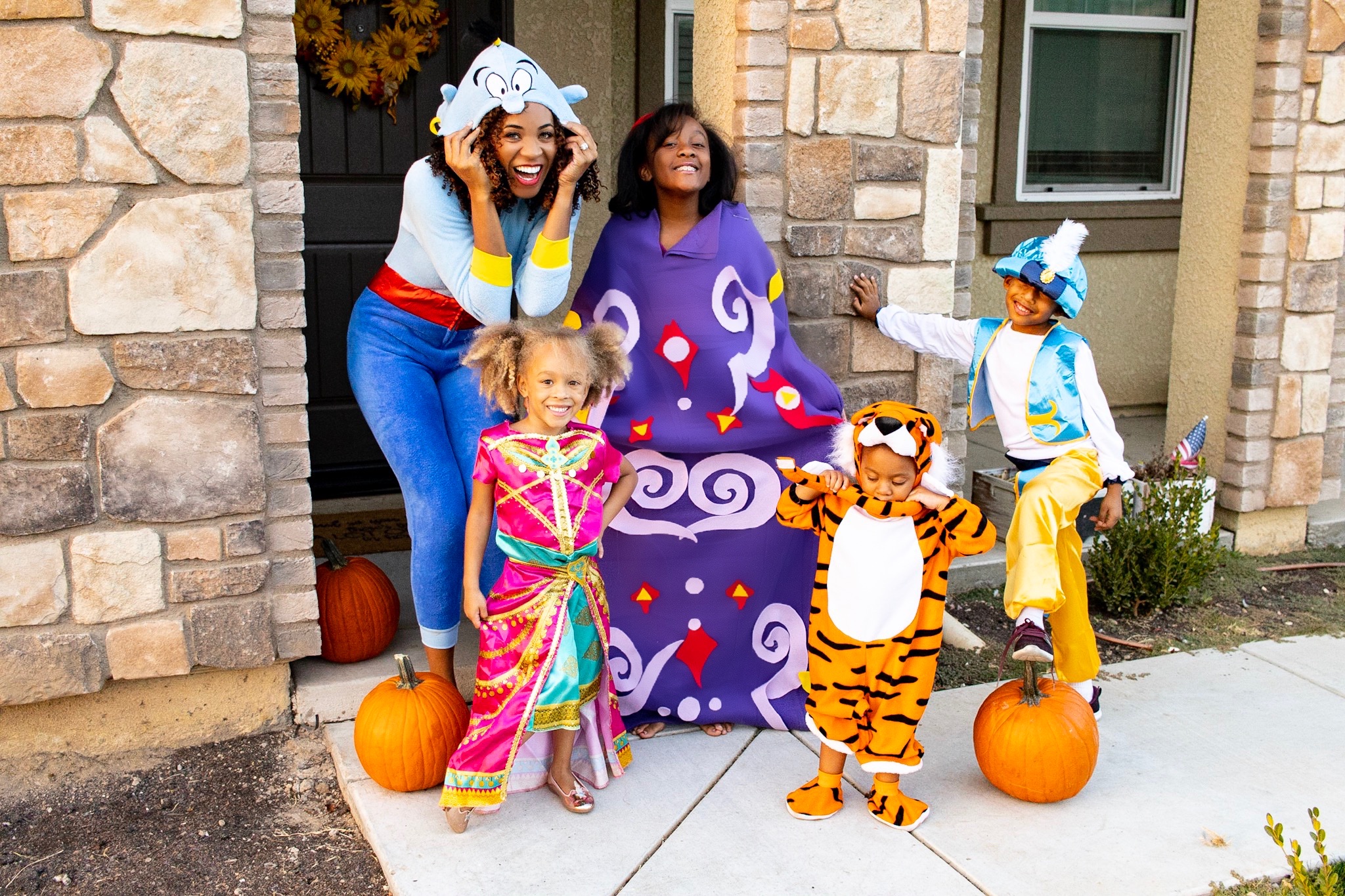 Aladdin Family themed costumes